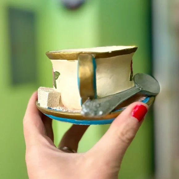 VTG Dainty 3D Still Life Cottagecore Tea With Lemon & Sugar Cubes Home Decor Art - Picture 3 of 12